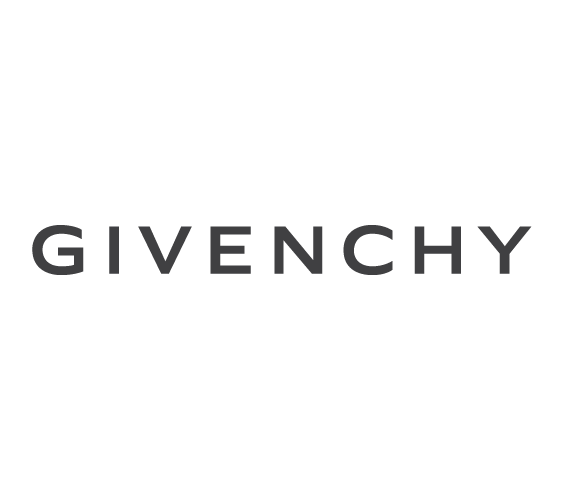 Givenchy logo in modern, spaced sans-serif font, representing luxury French fashion garments cared for by Sudsies Dry Cleaners.