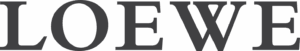Loewe logo in bold serif font with elegant letter spacing, symbolizing Spanish luxury fashion professionally maintained by Sudsies Dry Cleaners.
