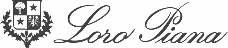 Loro Piana logo featuring an ornate family crest and elegant script font, symbolizing luxury textiles expertly preserved by Sudsies Dry Cleaners.