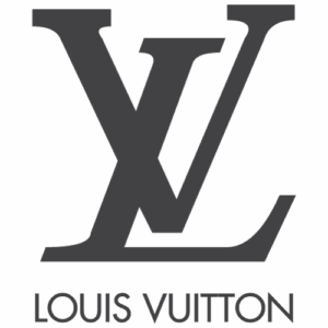 Louis Vuitton logo featuring interlocking “L” and “V” initials above the brand name in elegant typeface, symbolizing iconic fashion cared for by Sudsies Dry Cleaners.