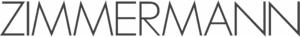 Zimmermann logo in modern sans-serif typeface with sharp, angular letter design in dark gray.