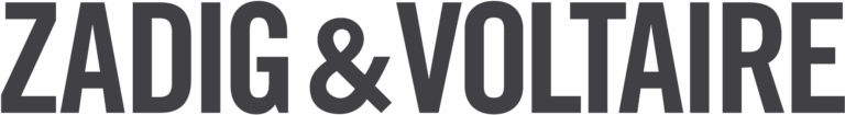Zadig & Voltaire logo in bold, uppercase sans-serif font, associated with Sudsies Dry Cleaners' luxury garment care.